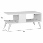 ΤΡΑΠΕΖΙ ΣΑΛΟΝΙΟΥ MARYJANE ΛΕΥΚΟ HM9164 90x45,5x40 εκ. - Image 2