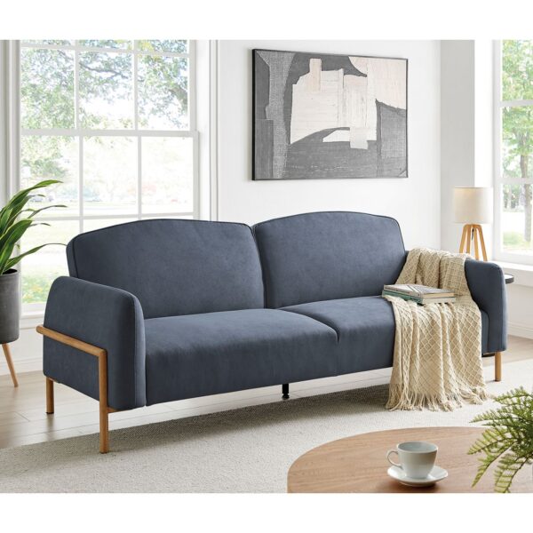 MOLINO Καναπές - Κρεβάτι Σαλονιού - Καθιστικού, Ύφασμα Σκούρο Γκρι 218x85x83cm Bed:218x112x42cm - Image 5