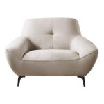 PEDRO Πολυθρόνα Σαλονιού - Καθιστικού, Ύφασμα Mixed Beige 109x92x83cm - Image 2