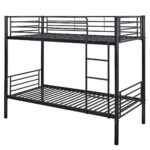 TIVOLI Κρεβάτι Κουκέτα Μέταλλο Βαφή Μαύρο 98x200x165 (Στρώμα 90x190)cm - Image 3