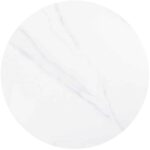 Επιφάνεια Μάρμαρο Sintered Stone, Απόχρωση White Marble (MDF για στήριξη βάσης) Φ70cm/11mm - Image 2