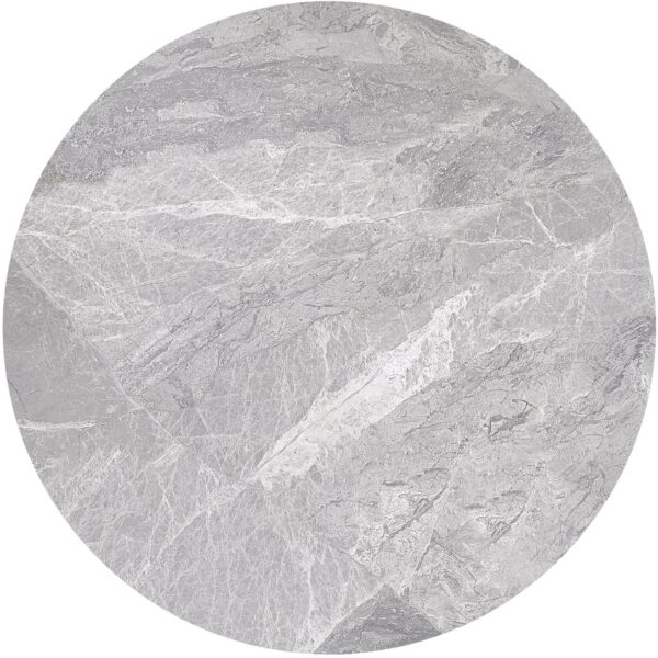 Επιφάνεια Μάρμαρο Sintered Stone, Απόχρωση Grey Marble (MDF για στήριξη βάσης) Φ70cm/11mm - Image 2