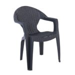 LAGUNA Πολυθρόνα Κήπου Στοιβαζόμενη, PP Απόχρωση Ανθρακί (Rattan Look) 59x62x82cm - Image 2