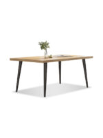 Νο 10 Τραπέζι Τραπεζαρίας Ξύλινο με Μεταλλικό Σκελετό