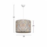 ΦΩΤΙΣΤΙΚΟ ΟΡΟΦΗΣ HM7497 28x65 εκ. - Image 2