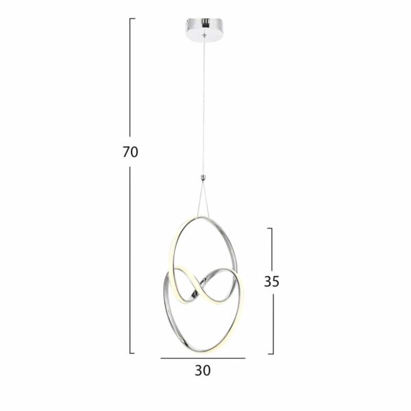 ΦΩΤΙΣΤΙΚΟ ΟΡΟΦΗΣ HM7509.01 30x30x70 εκ. - Image 2