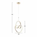 ΦΩΤΙΣΤΙΚΟ ΟΡΟΦΗΣ HM7509.02 30x30x70 εκ. - Image 2