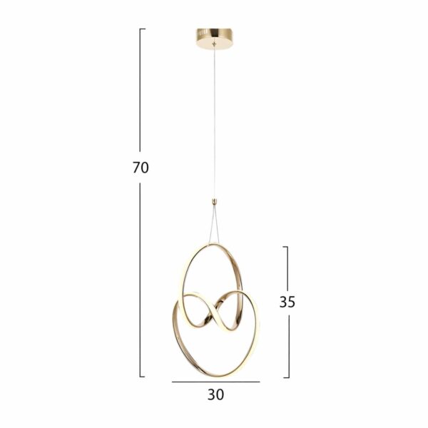 ΦΩΤΙΣΤΙΚΟ ΟΡΟΦΗΣ HM7509.02 30x30x70 εκ. - Image 2