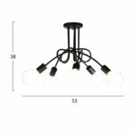 ΦΩΤΙΣΤΙΚΟ ΟΡΟΦΗΣ ΠΟΛΥΦΩΤΟ HM7519 55x38 εκ. - Image 2