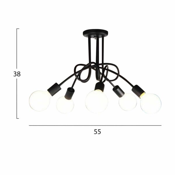 ΦΩΤΙΣΤΙΚΟ ΟΡΟΦΗΣ ΠΟΛΥΦΩΤΟ HM7519 55x38 εκ. - Image 2