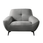 PEDRO Πολυθρόνα Σαλονιού - Καθιστικού, Ύφασμα Γκρι 109x92x83cm