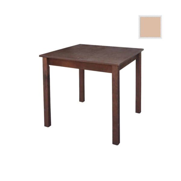 Ταβέρνας Τραπέζι Λυόμενο Οξιά - Κόντρα Πλακέ, Βαφή Εμποτισμού Φυσικό 70x70x75cm - Image 2