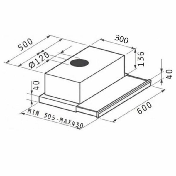 ΑΠΟΡΡΟΦΗΤΗΡΑΣ ΣΥΡΟΜΕΝΟΣ MAIDTEC BY PYRAMIS 60EK ΙΝΟΧ 7012ΜΤ (065006902) - Image 3