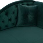 ΑΝΑΚΛΙΝΔΡΟ T.CHESTERFIELD NIOVI HM3008.03 ΚΥΠΑΡΙΣΣΙ ΒΕΛΟΥΔΟ-ΜΑΥΡΑ ΠΟΔΙΑ 187x61x82Υ - Image 5