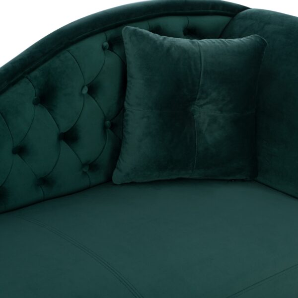 ΑΝΑΚΛΙΝΔΡΟ T.CHESTERFIELD NIOVI HM3008.03 ΚΥΠΑΡΙΣΣΙ ΒΕΛΟΥΔΟ-ΜΑΥΡΑ ΠΟΔΙΑ 187x61x82Υ - Image 5