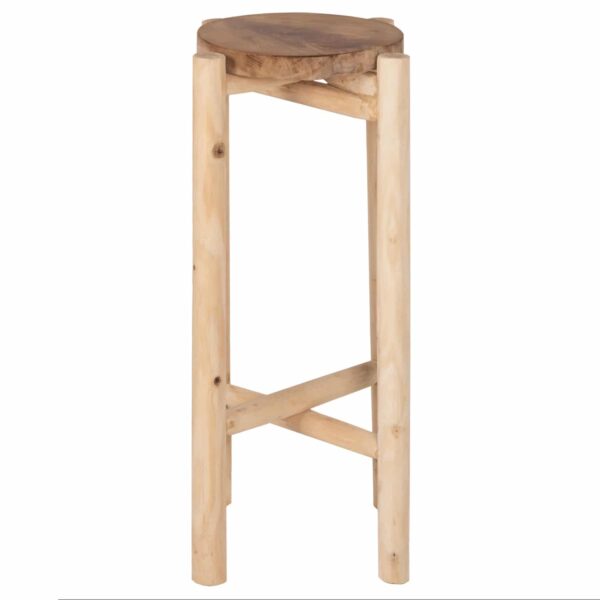 ΑΝΘΟΣΤΗΛΗ HOVER HM7935 ΞΥΛΟ ΤΕΑΚ ΣΕ ΦΥΣΙΚΟ ΧΡΩΜΑ Φ30x75,5Υεκ. - Image 3