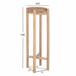 ΑΝΘΟΣΤΗΛΗ HOVER HM7936 ΞΥΛΟ ΤΕΑΚ ΣΕ ΦΥΣΙΚΟ ΧΡΩΜΑ Φ30x100Yεκ. - Image 2