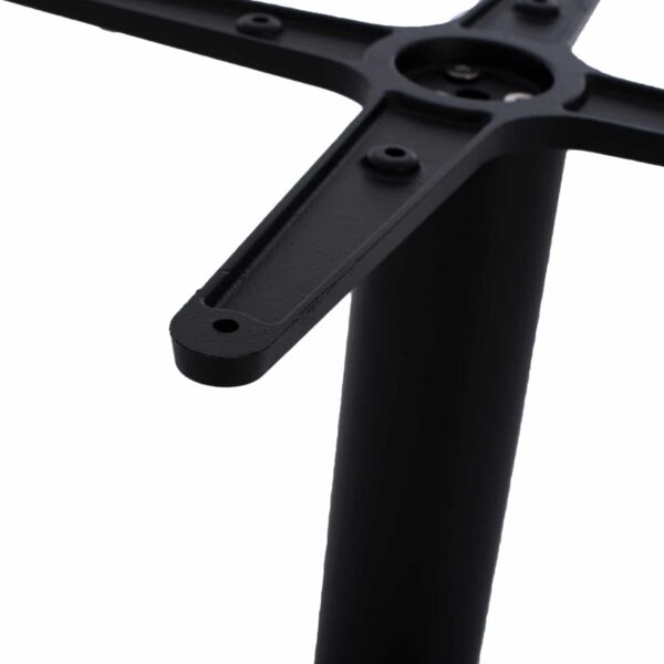 ΒΑΣΗ ΜΕΤΑΛΛΙΚΗ ΜΠΑΡ ΜΕΣΑΙΟΥ ΥΨΟΥΣ ΜΑΥΡΗ ΜΑΤ HM472 ΣΤΑΥΡΟΣ 46Χ46εκ. Φ49X94Υεκ. - Image 5