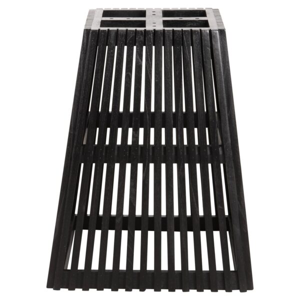 ΒΑΣΗ ΤΡΑΠΕΖΙΟΥ ΕΣΩΤ.ΧΩΡΟΥ ΤΕΤΡΑΓΩΝΗ FRANTZ HM9460.02 ΞΥΛΟ MINDI ΣΕ ΜΑΥΡΟ 60x60x75Y εκ. - Image 3