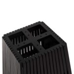 ΒΑΣΗ ΤΡΑΠΕΖΙΟΥ ΕΣΩΤ.ΧΩΡΟΥ ΤΕΤΡΑΓΩΝΗ FRANTZ HM9460.02 ΞΥΛΟ MINDI ΣΕ ΜΑΥΡΟ 60x60x75Y εκ. - Image 4