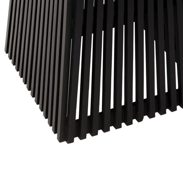 ΒΑΣΗ ΤΡΑΠΕΖΙΟΥ ΕΣΩΤ.ΧΩΡΟΥ ΤΕΤΡΑΓΩΝΗ FRANTZ HM9460.02 ΞΥΛΟ MINDI ΣΕ ΜΑΥΡΟ 60x60x75Y εκ. - Image 5