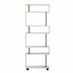 ΒΙΒΛΙΟΘΗΚΗ ΜΕΛΑΜΙΝΗΣ OWLOLIVE GREY ΛΕΥΚΟ 60x19,5x165Yεκ.HM8923.11 - Image 3