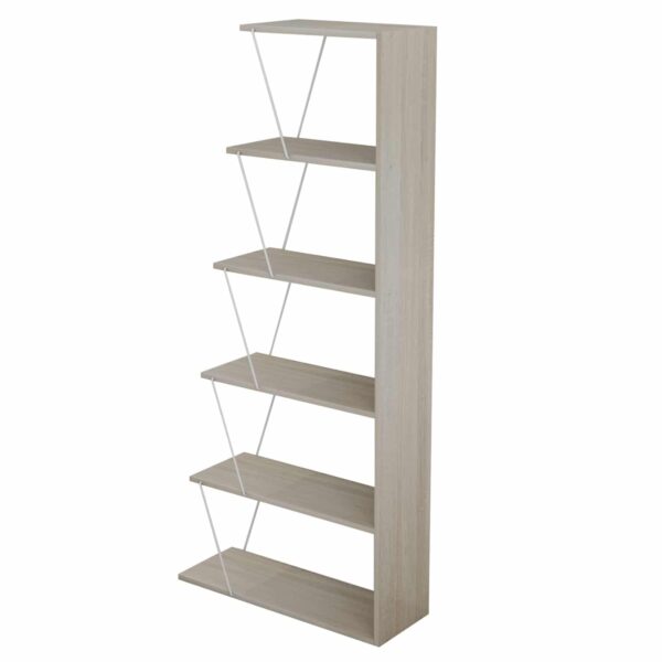 ΒΙΒΛΙΟΘΗΚΗ ΜΕΛΑΜΙΝΗΣ MINI TARS SONOMA ΛΕΥΚΟ HM2241.11 65x22-24x146Υεκ. - Image 4