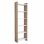 ΒΙΒΛΙΟΘΗΚΗ CLASSIKER HM9226.12 ΜΕΛΑΜΙΝΗΣ SONΟMA-ΛΕΥΚΟ 48,5x22x160Υεκ. - Image 4