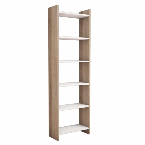 ΒΙΒΛΙΟΘΗΚΗ CLASSIKER HM9226.12 ΜΕΛΑΜΙΝΗΣ SONΟMA-ΛΕΥΚΟ 48,5x22x160Υεκ. - Image 4