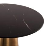 ΒΟΗΘΗΤΙΚΑ ΤΡΑΠΕΖΑΚΙΑ 2ΤΜΧ RENGI HM9665 ΜΕΤΑΛΛΟ ΧΡΥΣΟ-ΜΑΥΡΟ ΚΕΡΑΜΙΚΟ TOP Φ56&Φ43 εκ. - Image 4