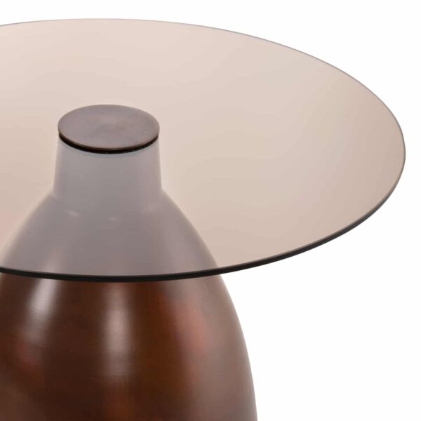 ΒΟΗΘΗΤΙΚΑ ΤΡΑΠΕΖΑΚΙΑ REGEN 2ΤΜΧ HM9666 ΜΕΤΑΛΛΟ ΧΑΛΚΙΝΟ-ΓΥΑΛΙ Φ44 & Φ40 εκ. - Image 6