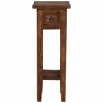 ΒΟΗΘΗΤΙΚΟ ΤΡΑΠΕΖΑΚΙ ΑΠΟ ΜΑΟΝΙ ΞΥΛΟ ΜΕ ΣΥΡΤΑΡΑΚΙ 25x25x66,5Υεκ.HM9484.01 - Image 3