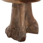 ΒΟΗΘΗΤΙΚΟ ΤΡΑΠΕΖΑΚΙ LOGG HM9351 ΑΠΟ ΜΑΣΙΦ ΞΥΛΟ ΤEAK ΦΥΣΙΚΟ Φ40X45Y εκ. - Image 4