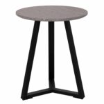 ΒΟΗΘΗΤΙΚΟ ΤΡΑΠΕΖΑΚΙ ROCKET HM9587.02 MDF ΓΚΡΙ ΜΑΡΜΑΡΟ-ΜΑΥΡΗ ΜΕΤΑΛΛΙΚΗ ΒΑΣΗ Φ45x55Υεκ. - Image 3