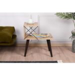 ΒΟΗΘΗΤΙΚΟ ΤΡΑΠΕΖΙ ΚΟΜΟΔΙΝΟ ΜΕΛΑΜΙΝΗΣ ΣΕ ΦΥΣΙΚΟ ΧΡΩΜΑ 50x40x55Υεκ.HM9434.01 - Image 4