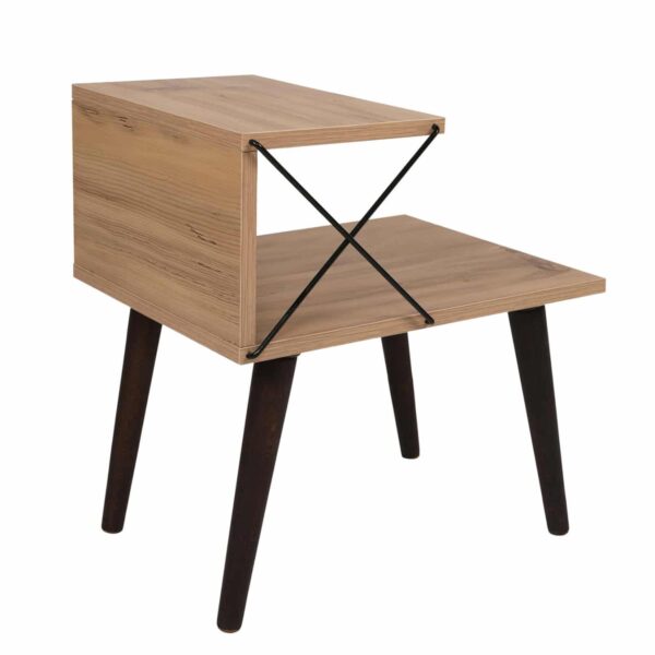 ΒΟΗΘΗΤΙΚΟ ΤΡΑΠΕΖΙ ΚΟΜΟΔΙΝΟ ΜΕΛΑΜΙΝΗΣ ΣΕ ΦΥΣΙΚΟ ΧΡΩΜΑ 50x40x55Υεκ.HM9434.01 - Image 6