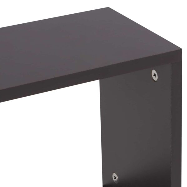 ΒΟΗΘΗΤΙΚΟ ΤΡΑΠΕΖΙ ΜΕ ΡΑΦΙΑ AMEER ΜΕΛΑΜΙΝΗ ΣΕ ΧΡΩΜΑ ΓΚΡΙ HM8881.20 50x17x56Υεκ. - Image 5