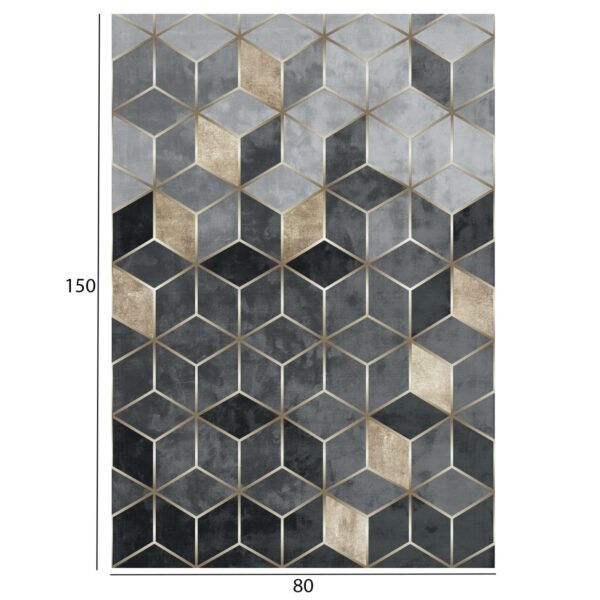 ΧΑΛΙ ΣΑΛΟΝΙΟΥ JOSIANE ΧΡΥΣΟ-ΓΚΡΙ HM7676.18 80X150εκ. - Image 2