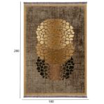 ΧΑΛΙ ΣΑΛΟΝΙΟΥ ME ΚΡΟΣΙΑ JOSIANE ΧΡΥΣΟ HM7723.29 180Χ280 εκ. - Image 2