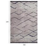 ΧΑΛΙ ΣΑΛΟΝΙΟΥ CALLISTO ΜΕ ΚΡΟΣΙΑ HM7674.02 ΑΝΟΙΧΤΟ ΓΚΡΙ ΜΑΥΡΟ 160Χ230 εκ. - Image 2