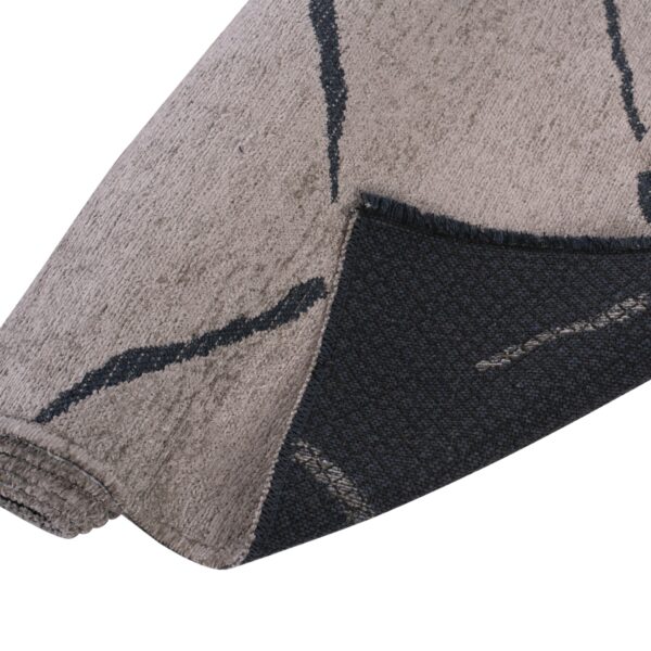 ΧΑΛΙ ΣΑΛΟΝΙΟΥ CALLISTO ΜΕ ΚΡΟΣΙΑ HM7674.02 ΑΝΟΙΧΤΟ ΓΚΡΙ ΜΑΥΡΟ 160Χ230 εκ. - Image 4