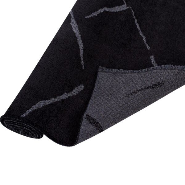 ΧΑΛΙ ΣΑΛΟΝΙΟΥ CALLISTO ΜΕ ΚΡΟΣΙΑ HM7674.03 ΜΑΥΡΟ ΓΚΡΙ 160Χ230 εκ. - Image 4