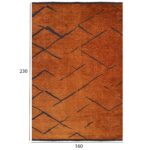 ΧΑΛΙ ΣΑΛΟΝΙΟΥ CALLISTO ΜΕ ΚΡΟΣΙΑ HM7674.04 ΧΑΛΚΙΝΟ ΜΑΥΡΟ 160Χ230 εκ. - Image 2