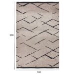 ΧΑΛΙ ΣΑΛΟΝΙΟΥ CALLISTO ΜΕ ΚΡΟΣΙΑ HM7674.05 ΕΚΡΟΥ ΜΑΥΡΟ 160Χ230 εκ. - Image 2