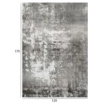 ΧΑΛΙ ΣΑΛΟΝΙΟΥ ΜΕ ΚΡΟΣΙΑ JOSIANE  HM7677.06 ΓΚΡΙ 120X170 εκ. - Image 2