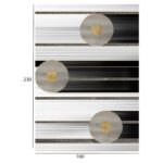 ΧΑΛΙ ΣΑΛΟΝΙΟΥ ΜΕ ΚΡΟΣΙΑ JOSIANE ΛΕΥΚΟ-ΜΑΥΡΟ-ΧΡΥΣΟ HM7675.24 160X230 εκ. - Image 2