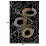 ΧΑΛΙ ΣΑΛΟΝΙΟΥ ΜΕ ΚΡΟΣΙΑ JOSIANE ΜΑΥΡΟ - ΧΡΥΣΟ - ΓΚΡΙ HM7675.27 160X230 εκ. - Image 2