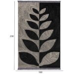 ΧΑΛΙ ΣΑΛΟΝΙΟΥ ΜΕ ΚΡΟΣΙΑ JOSIANE ΜΠΕΖ ΜΑΥΡΟ HM7675.40 160X230εκ. - Image 2