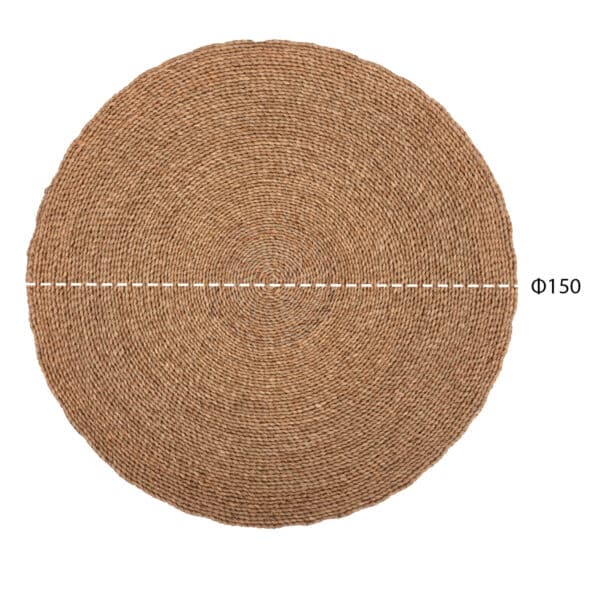 ΧΑΛΙ ΣΤΡΟΓΓΥΛΟ CRATER HM7849 MENDONG GRASS ΣΕ ΦΥΣΙΚΟ ΧΡΩΜΑ Φ150εκ. - Image 2