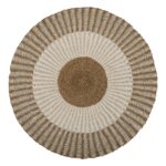 ΧΑΛΙ ΣΤΡΟΓΓΥΛΟ KIRKI HM7842 ΑΠΟ ΦΥΣΙΚΕΣ ΙΝΕΣ SEAGRASS ΛΕΥΚΟ-ΦΥΣΙΚΟ Φ150εκ.